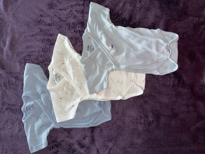Lot de 3 bodies bébé garçon 1 mois KIABI