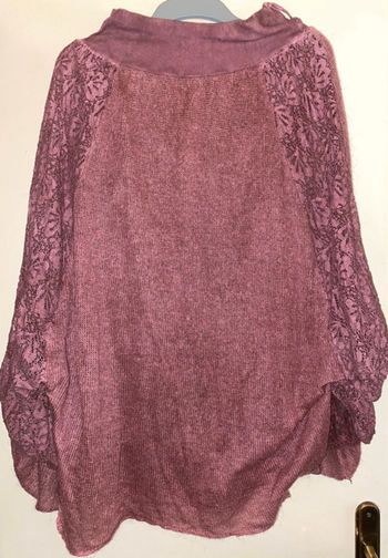 Jupe en laine avec dentelle et doublé taille 40