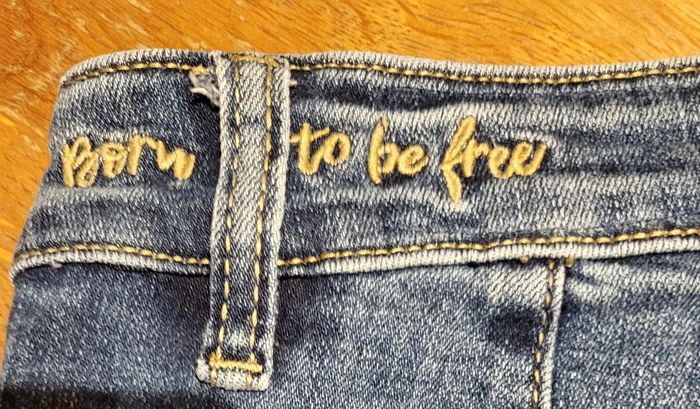 Jean taille haute Jane Blue taille 34 - photo numéro 7