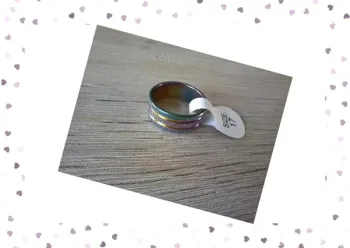 Superbe bague en acier inoxydable