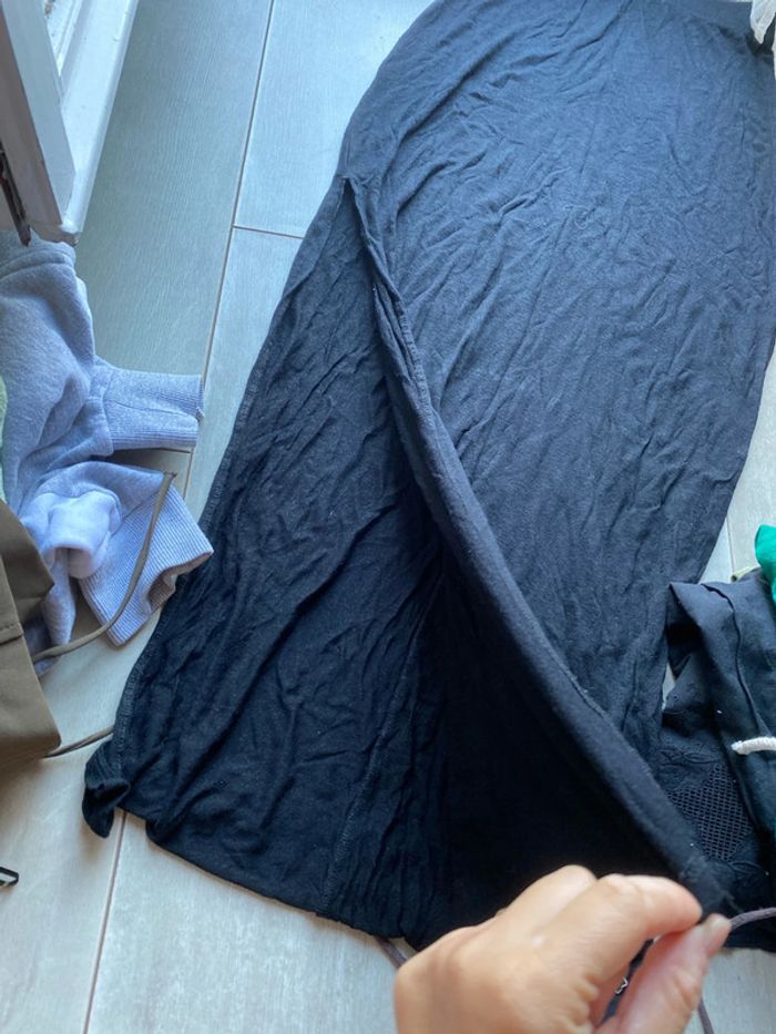 Jupe, longue noire, Zara, taille S - photo numéro 2
