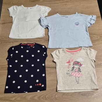Lot t-shirts MC 18 mois