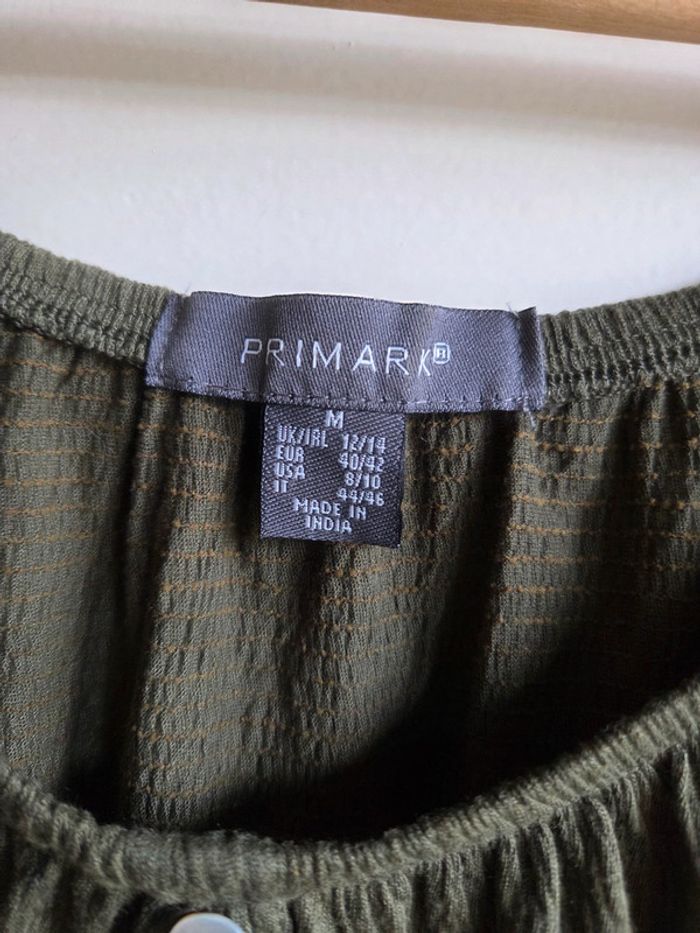 Blouse kaki boutonée primark - taille M - photo numéro 4