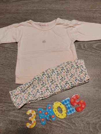 Ensemble t-shirt legging - 3 mois