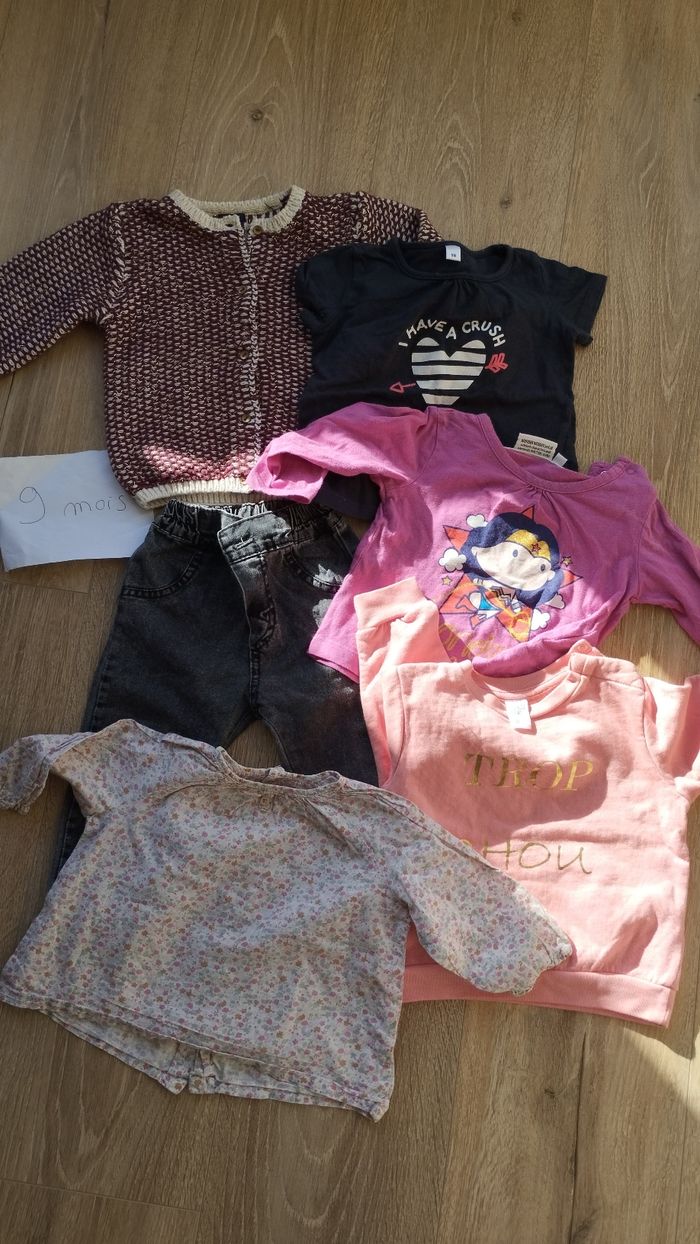 Lot vêtements 9 mois