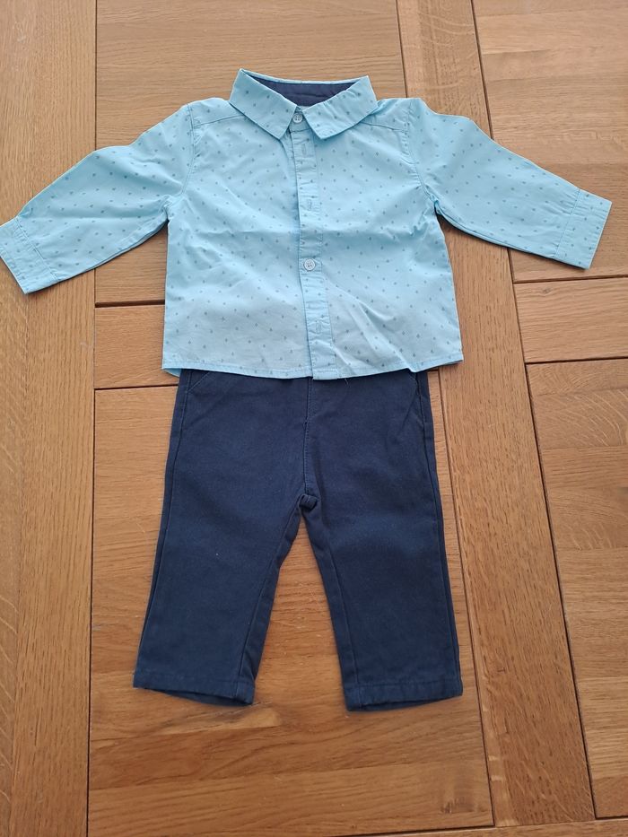 Chemise et pantalons 6 mois