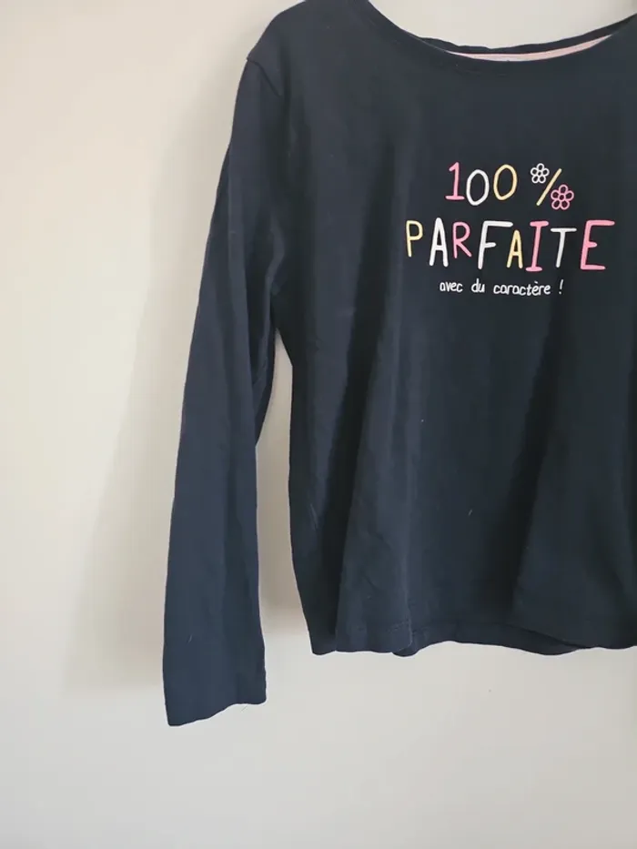 T-shirt ML fille 8 ans - photo numéro 2