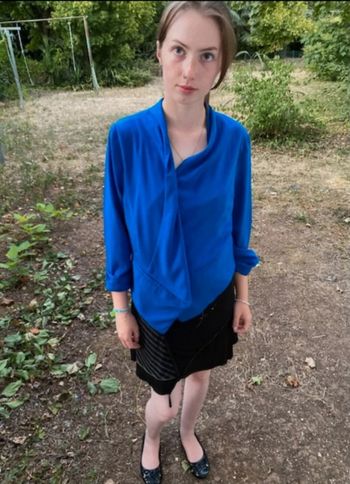 Veste toute bleu
