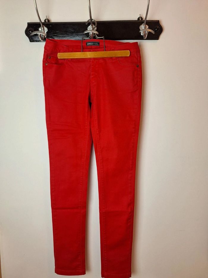 Pantalon effet huilé femme 38 only