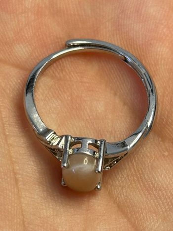 Bague réglable en laiton et opale – Éclat & Inspiration - photo numéro 8