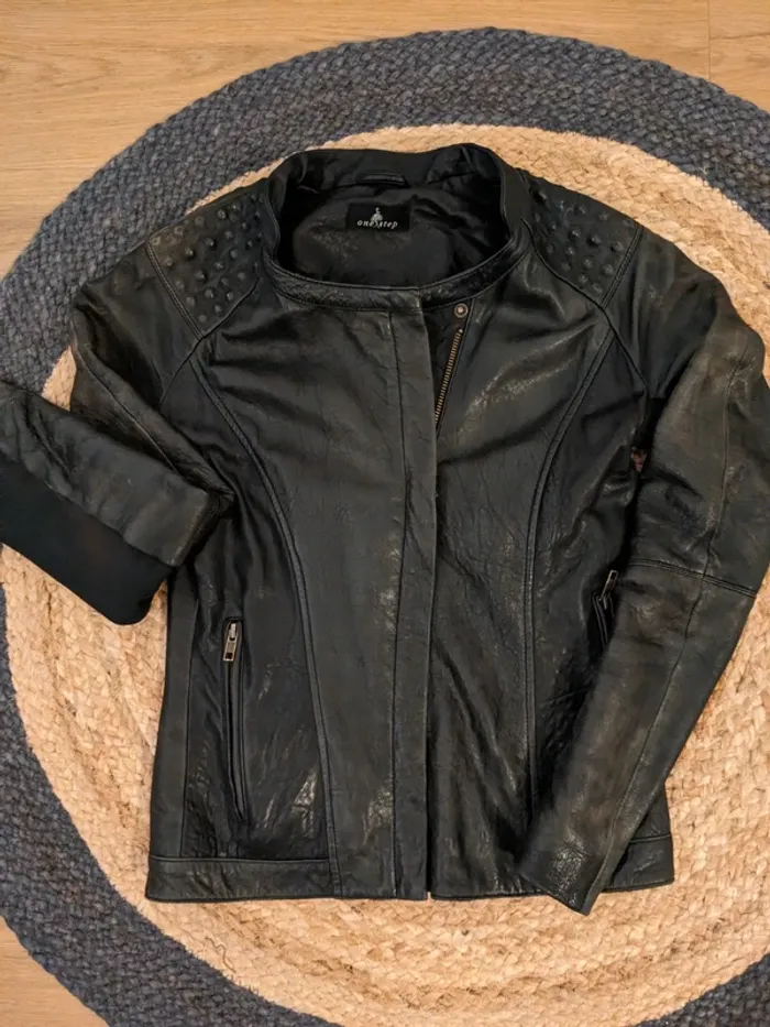 Veste en cuir d agneau i.code