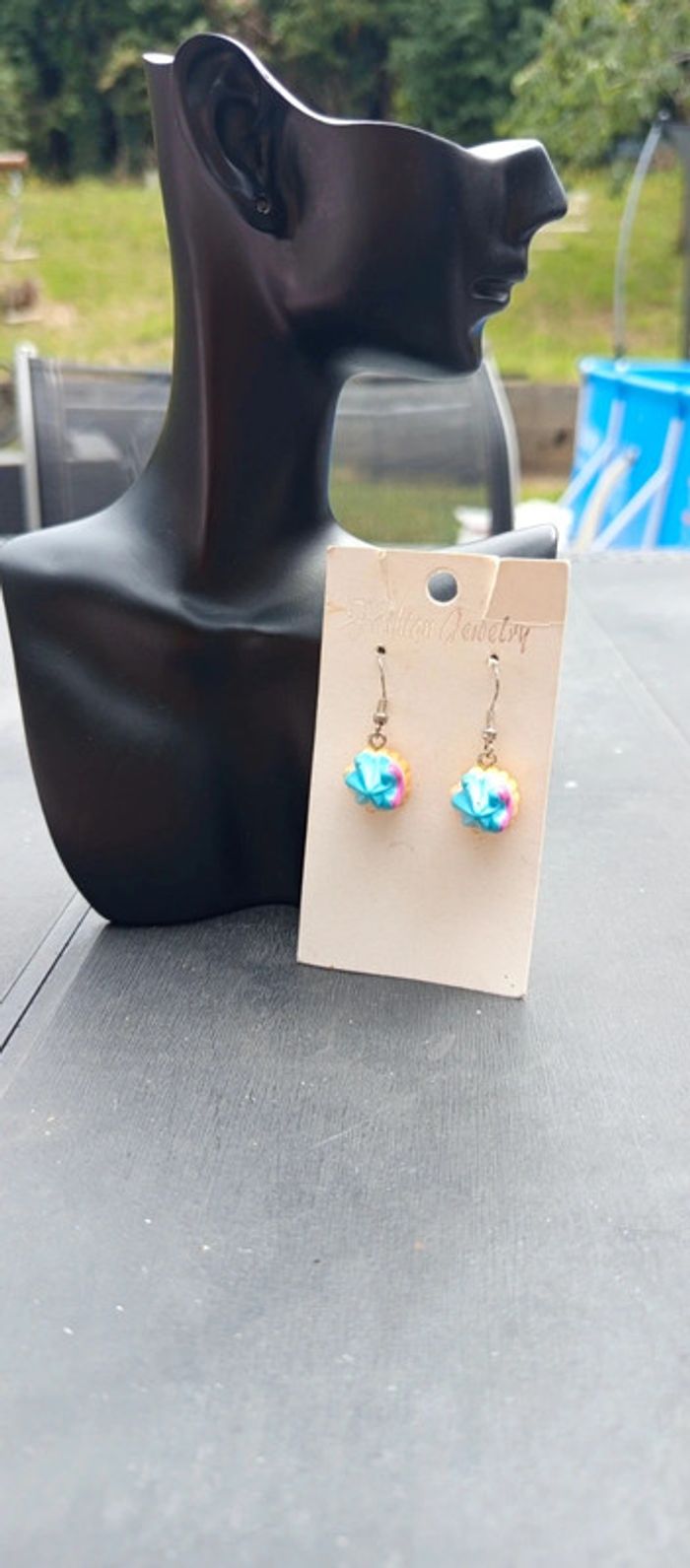 Boucles d'oreilles gâteaux femme - photo numéro 3