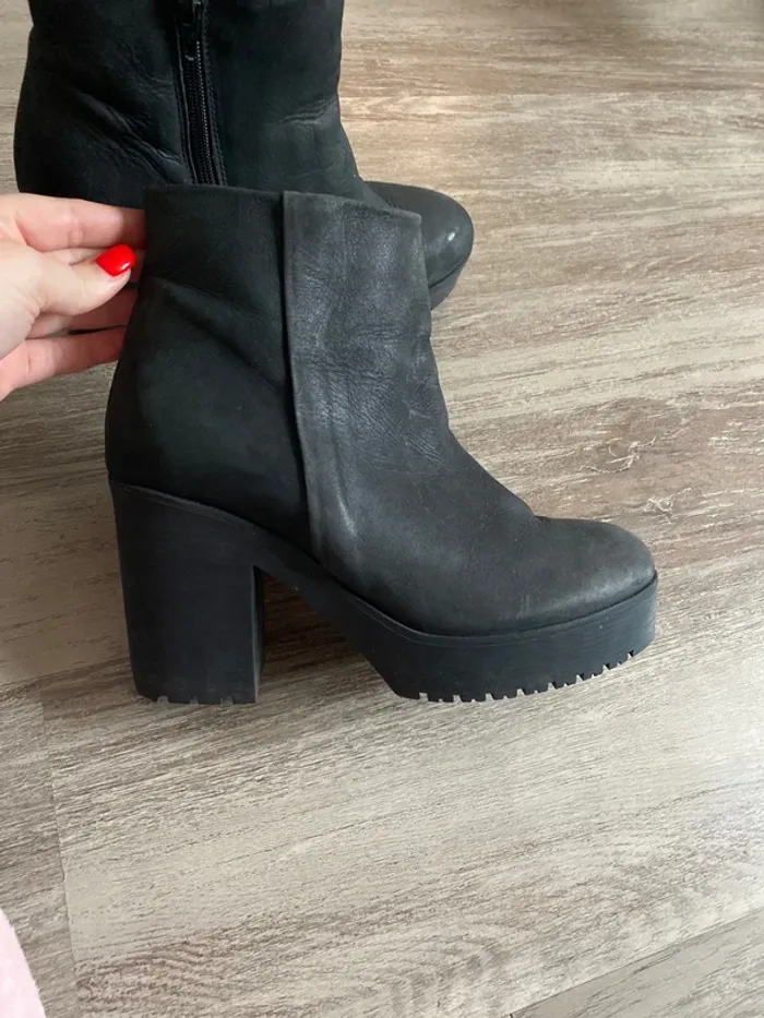 Boots noires Mango - photo numéro 2
