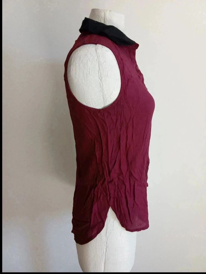 Chemise sans manches / débardeur à boutons - photo numéro 3
