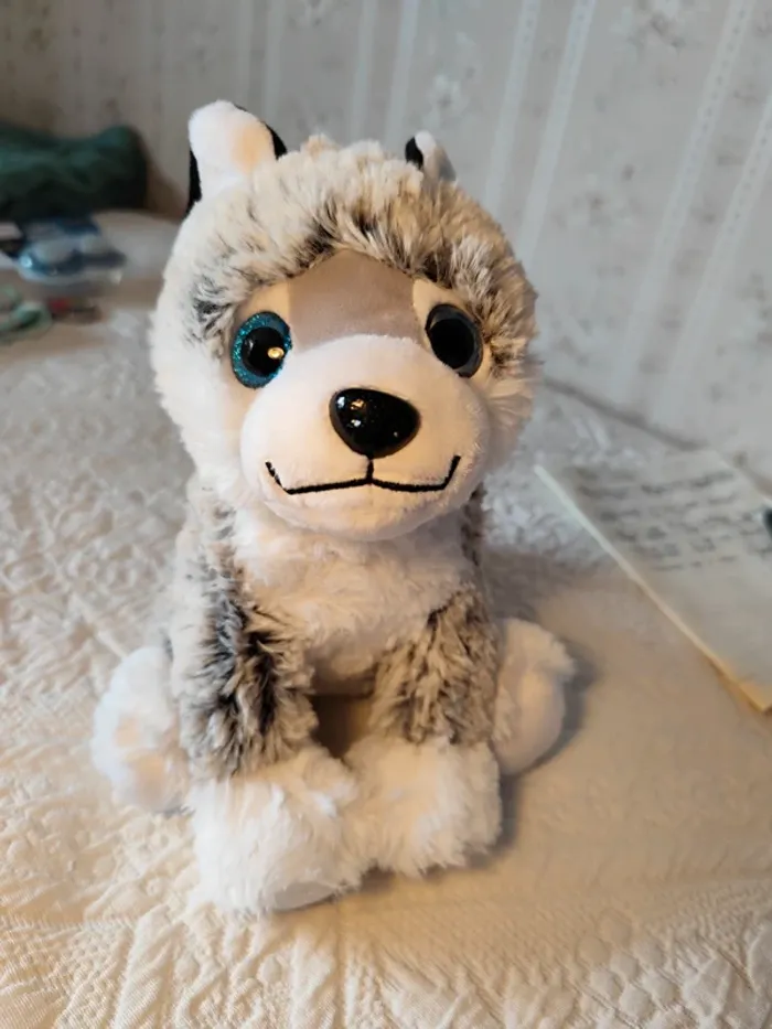 Grande peluche Husky