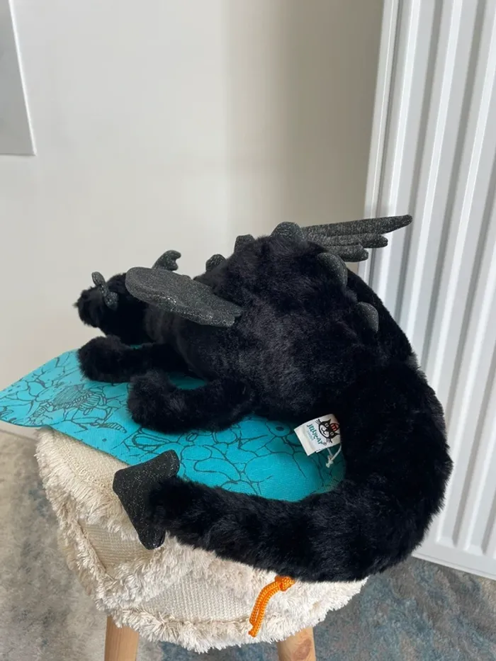 Peluche Jellycat Onyx Dragon HUGE 🐉🖤 - photo numéro 10
