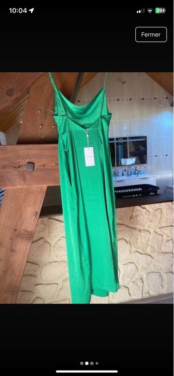 Robe de cérémonie verte émeraude 