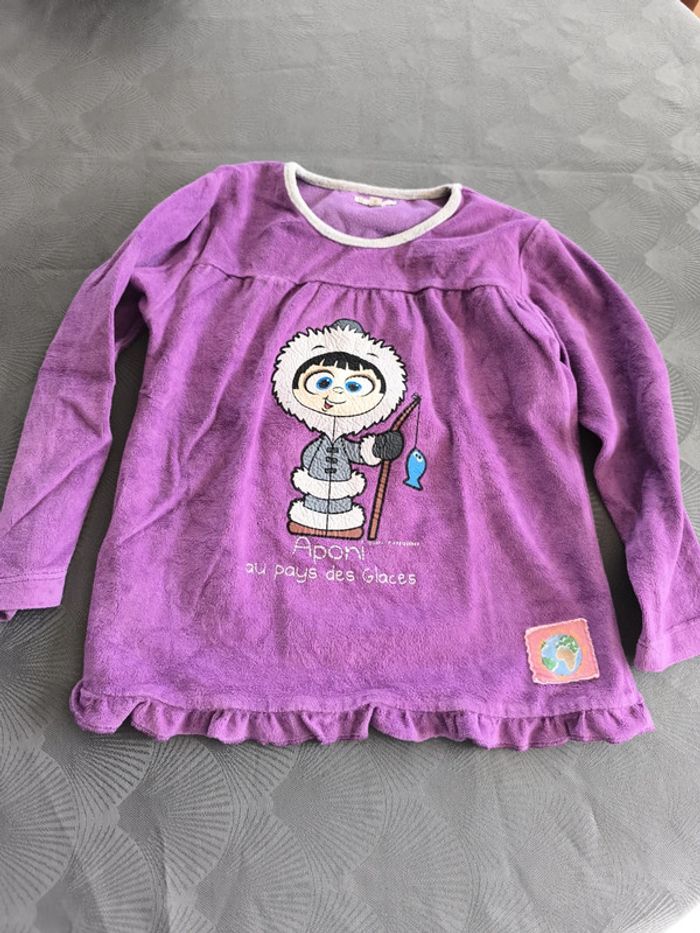 Lot de deux pyjamas 8 ans petit bateau et velours u - photo numéro 9