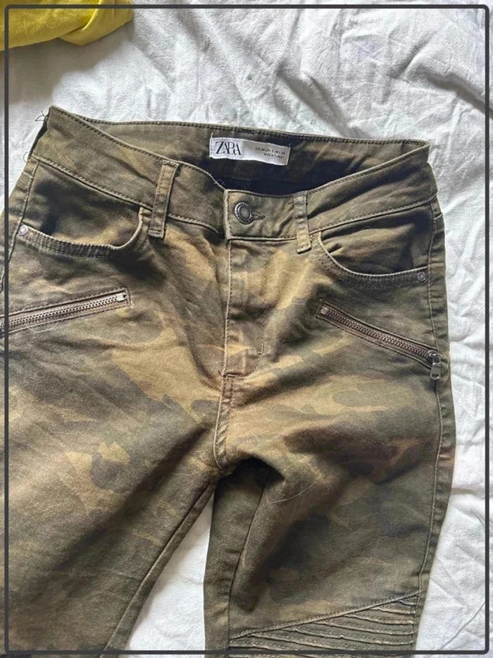 Jeans style militaire taille 34 marque Zara - photo numéro 3