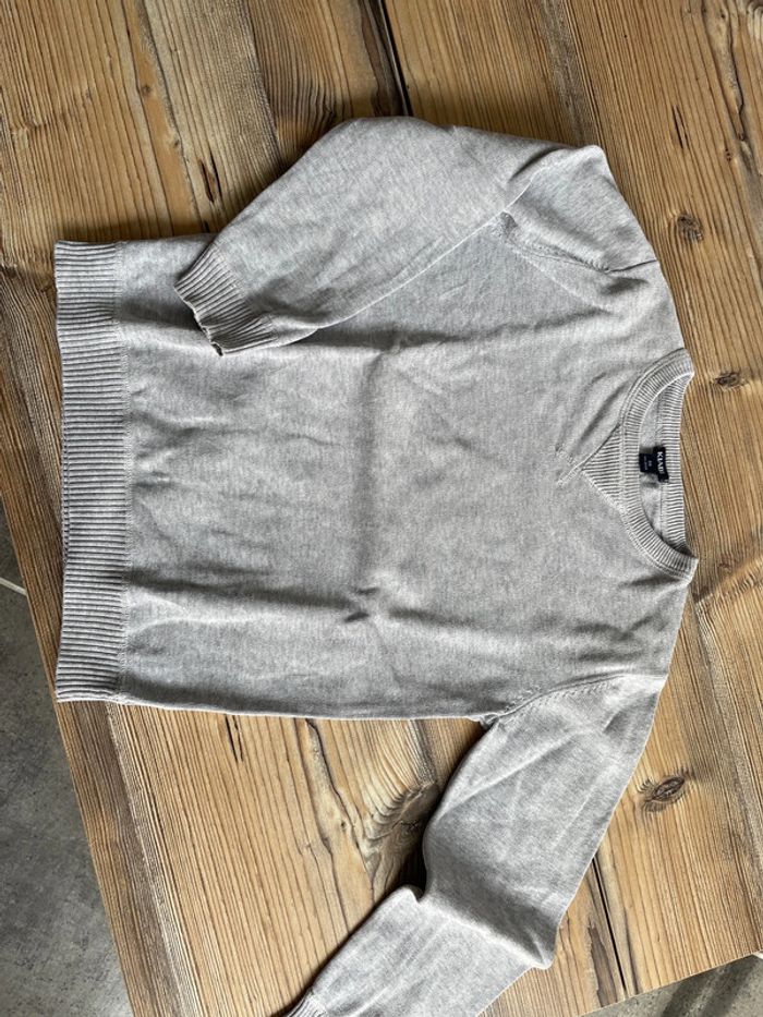 Petit pull léger basique gris kiabi 8 ans - photo numéro 2