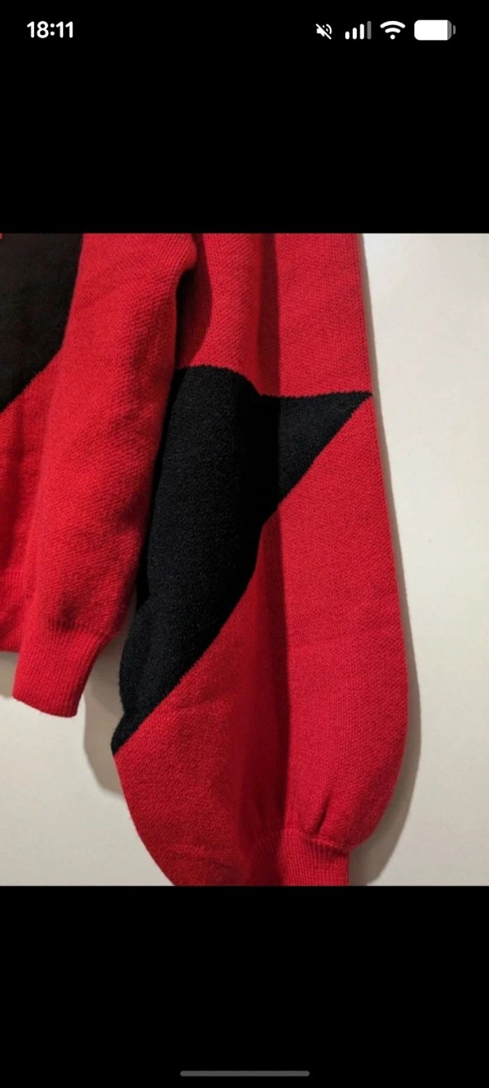 Pull Bodyflirt rouge et noir. Taille 38/40 - photo numéro 4