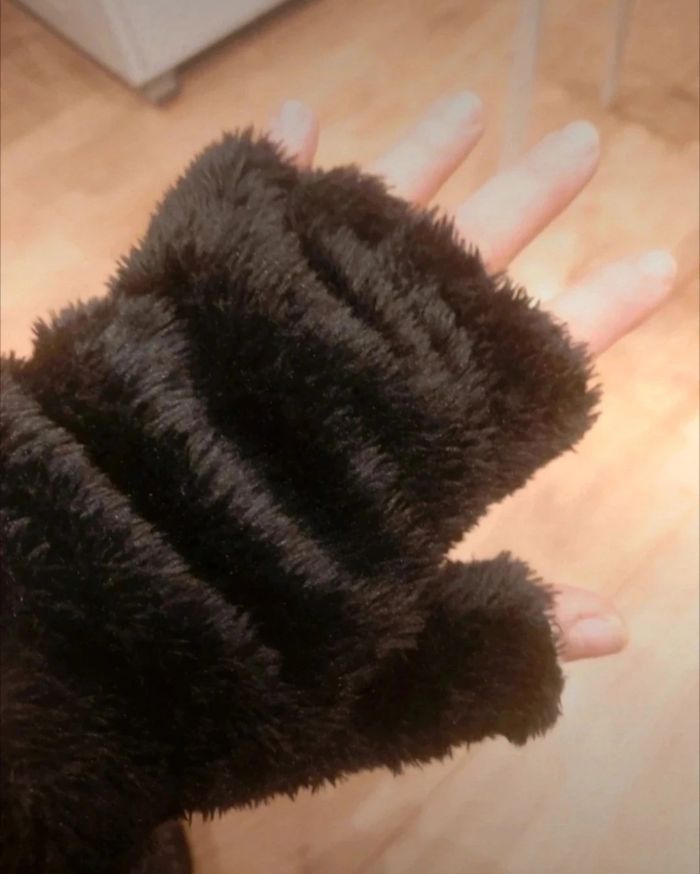 Gants mitaines pattes de chat chien ours - photo numéro 2