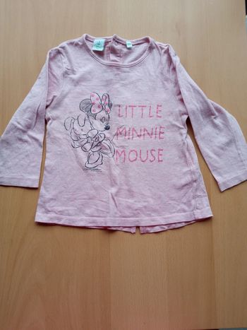 T-shirt manches longues Minnie 24 mois