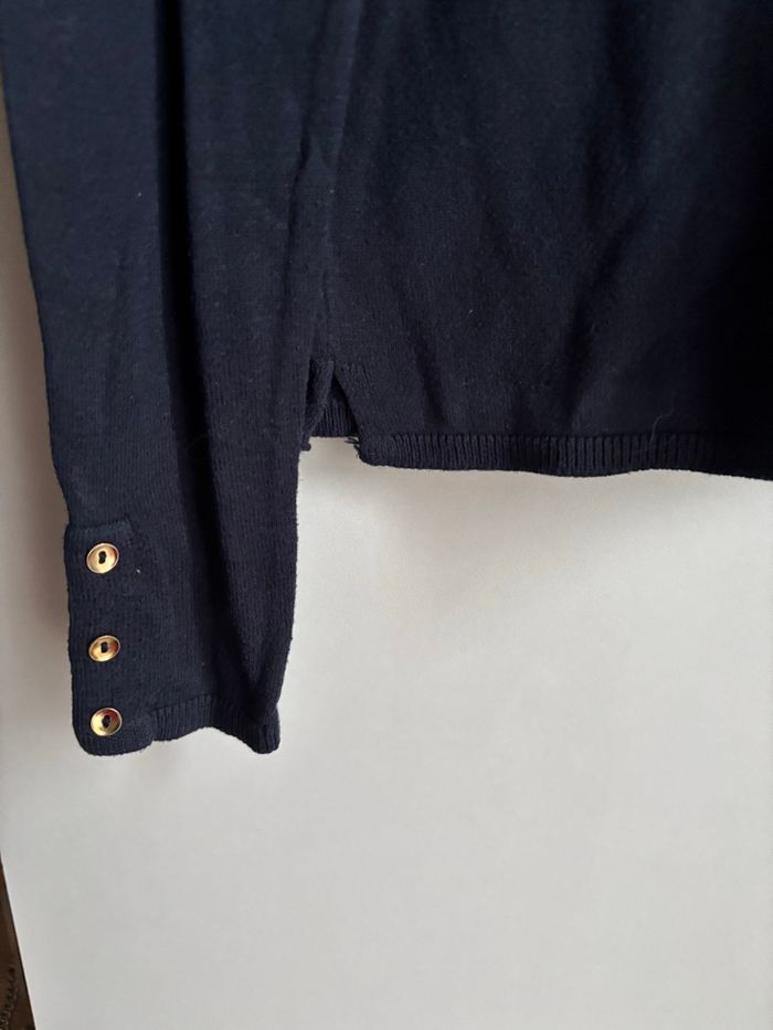 Lot deux pulls chaud fille 10 ans rose et bleu marine Kiabi - photo numéro 5