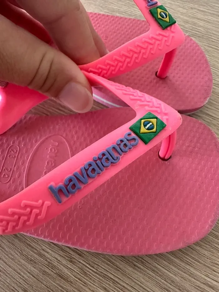 Tong Havaianas 23-24 rose - photo numéro 5