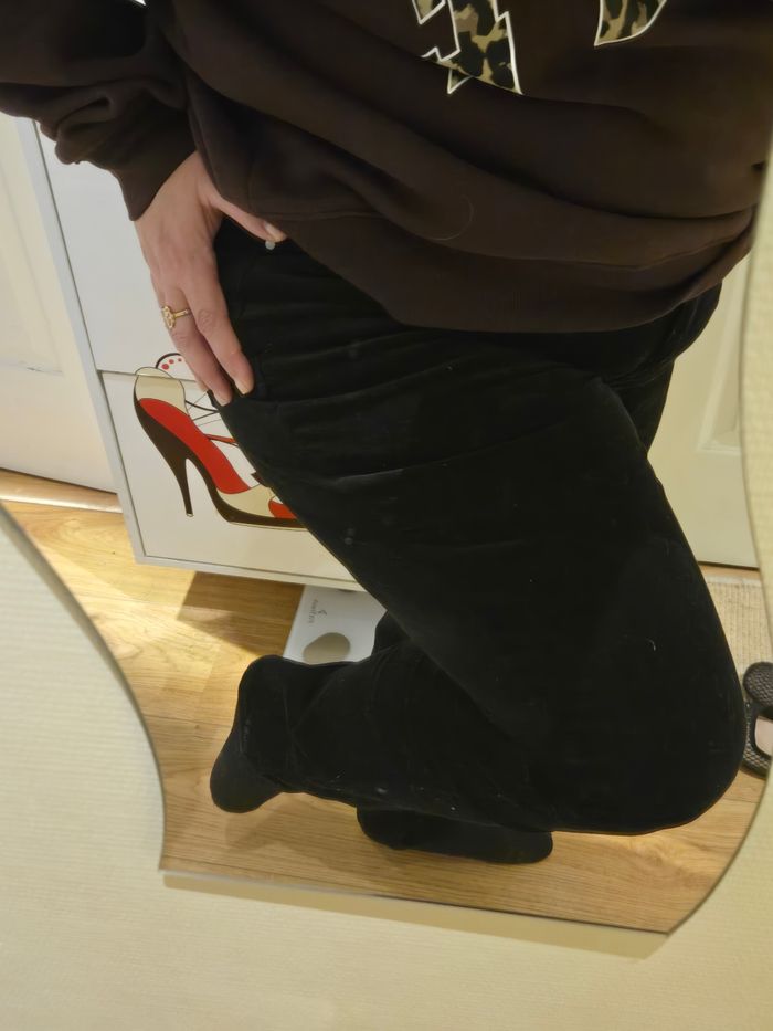 Pantalon velours noir T. 44-46 C&A neuf - photo numéro 10