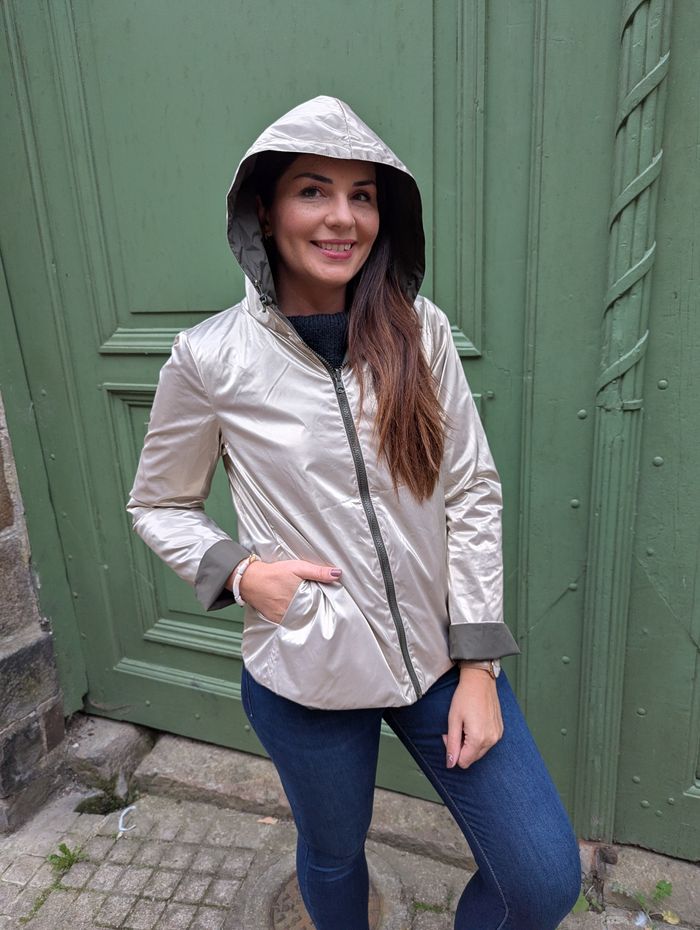 Parka courte réversible Bergen kaki/or
Taille L - photo numéro 3