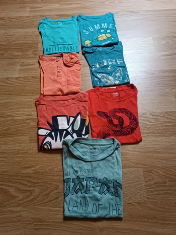 Lot de 7 tee shirts Kiabi 6 ans