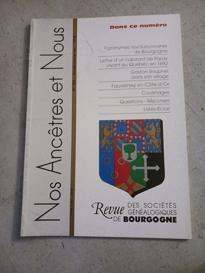 livre Nos Ancêtres et Nous no 103