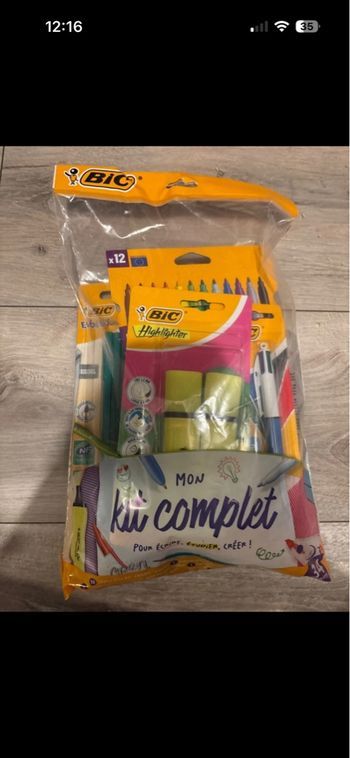 Bic 34 produits kit complet 