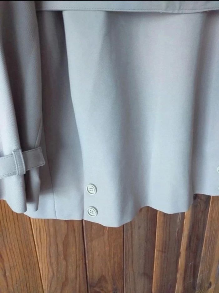 Trench marron/crème vintage - photo numéro 9