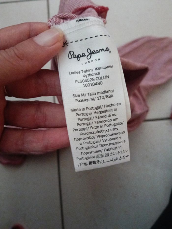 Top court manches longues taille M Pepe jeans - photo numéro 9