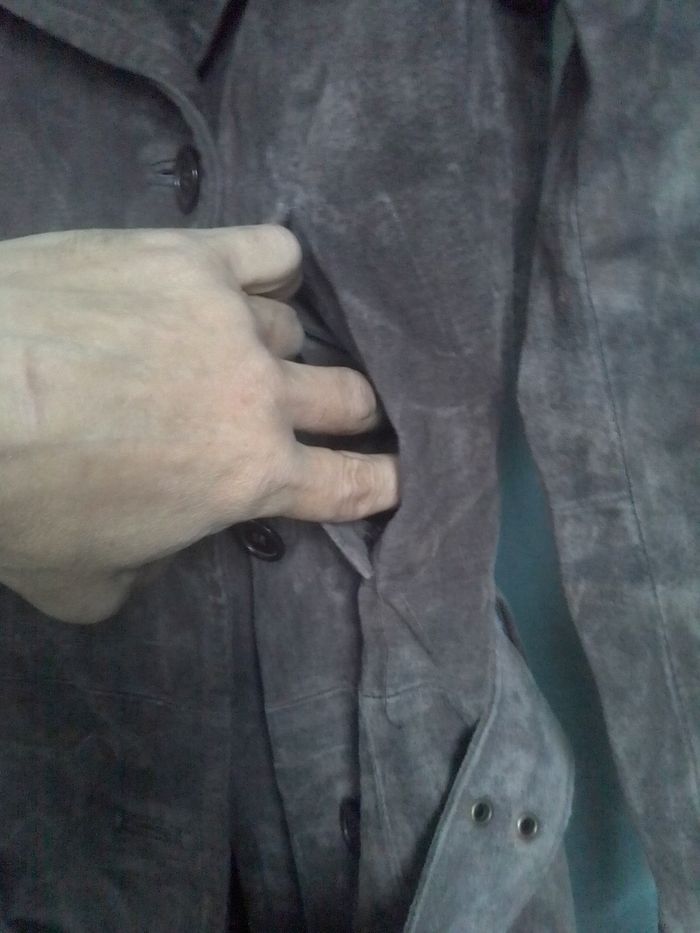 Veste trench en cuir Étam - photo numéro 7