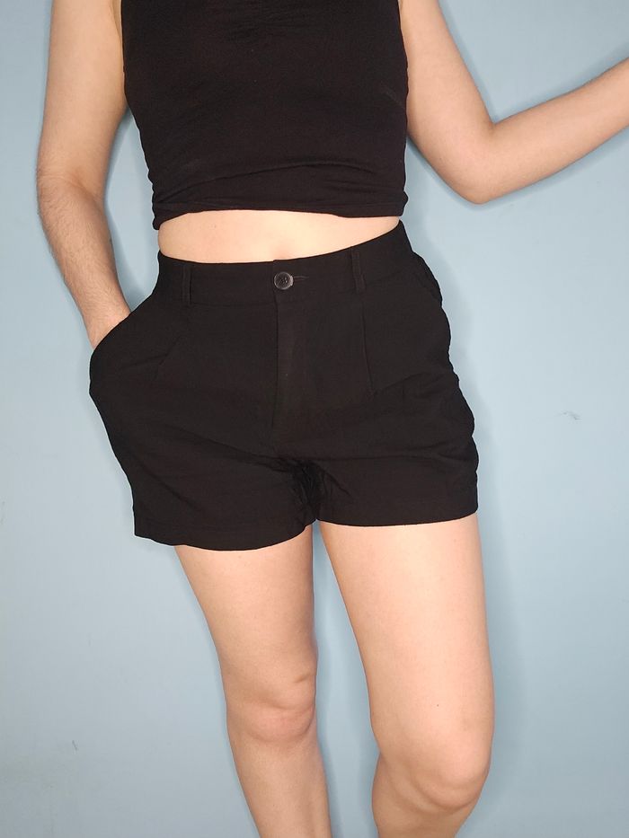 Short noir toile léger T38 Tally Weijl