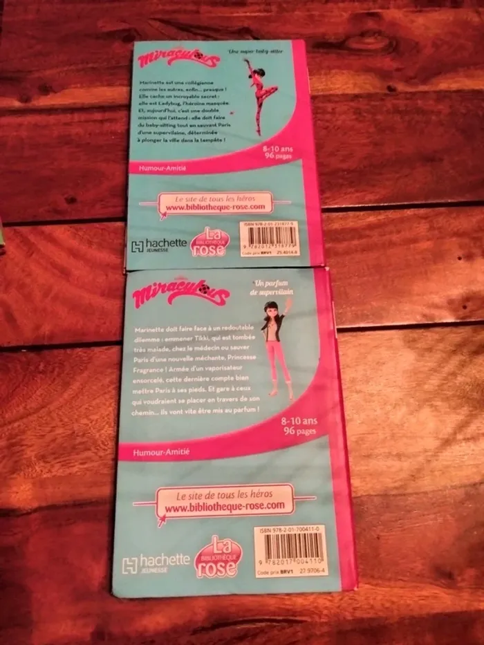 Lot de 2 livres miraculous bibliothèque rose 8/10 ans 96 pages hachette jeunesse - photo numéro 2