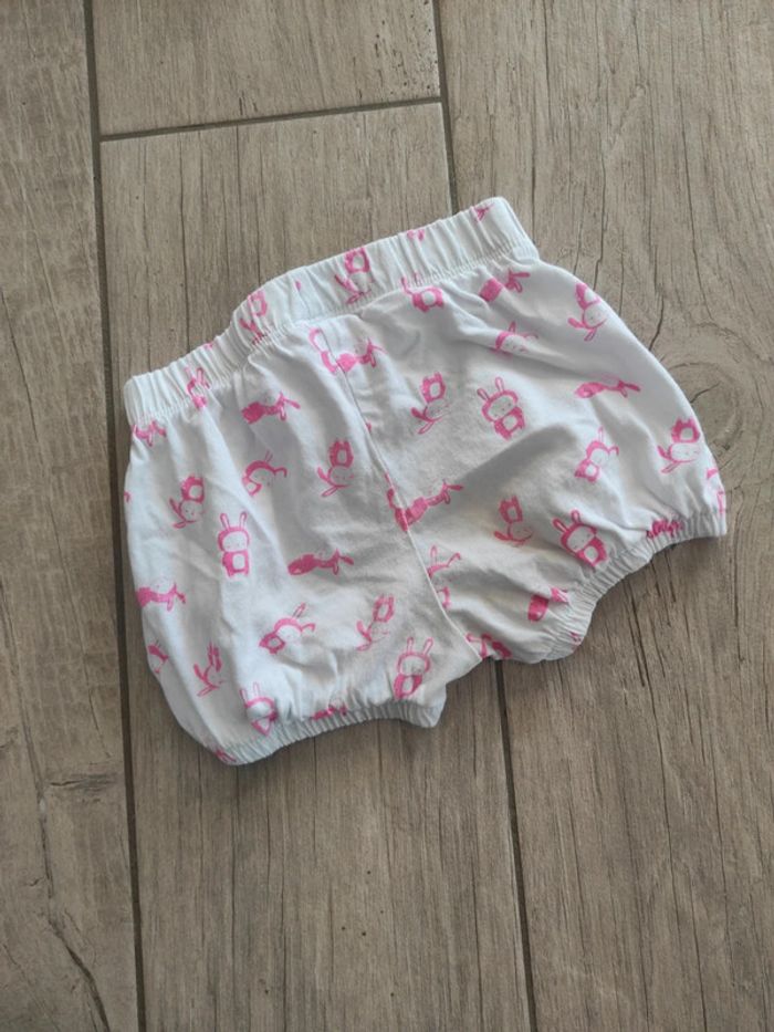 Ensemble été short et t-shirt lapin 12 mois - photo numéro 5