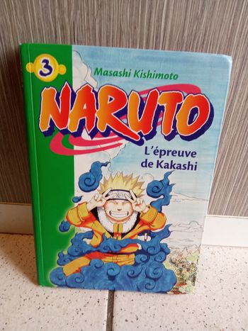 Livre bibliothèque verte Naruto l'épreuve de kakashi numéro 3