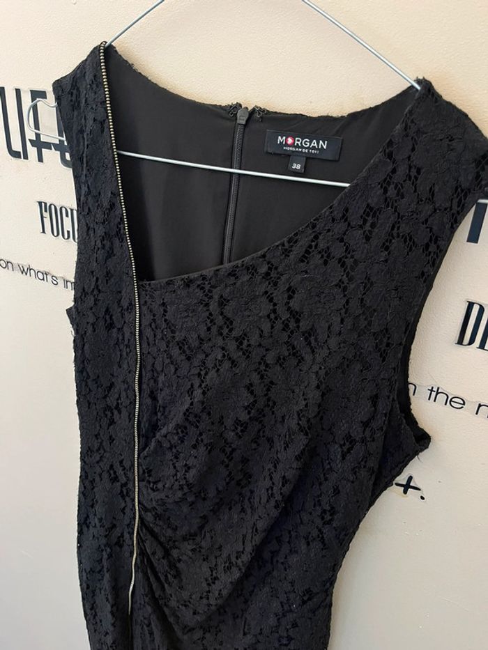 Superbe robe de soirée cérémonie chic dentelle noire Morgan - photo numéro 4