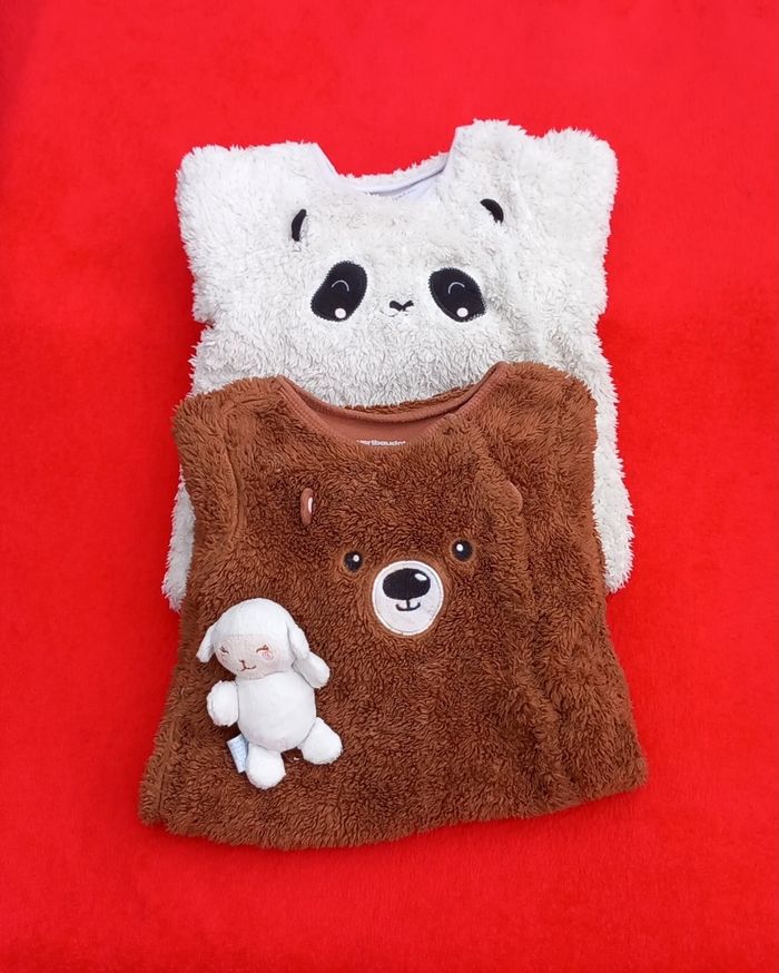 Lot de 2 surpyjamas 9/12 mois đ„ Vertbaudet