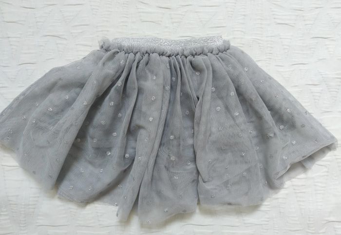 Jupe tutu gris pailette 6 mois