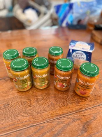 Lot de 9 pots bébé - 6 à 8 mois - Blédina
