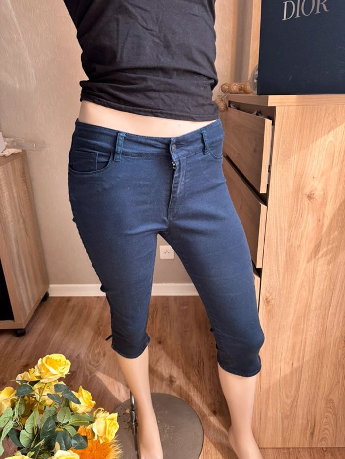 Pantacourt bleu - photo numéro 2