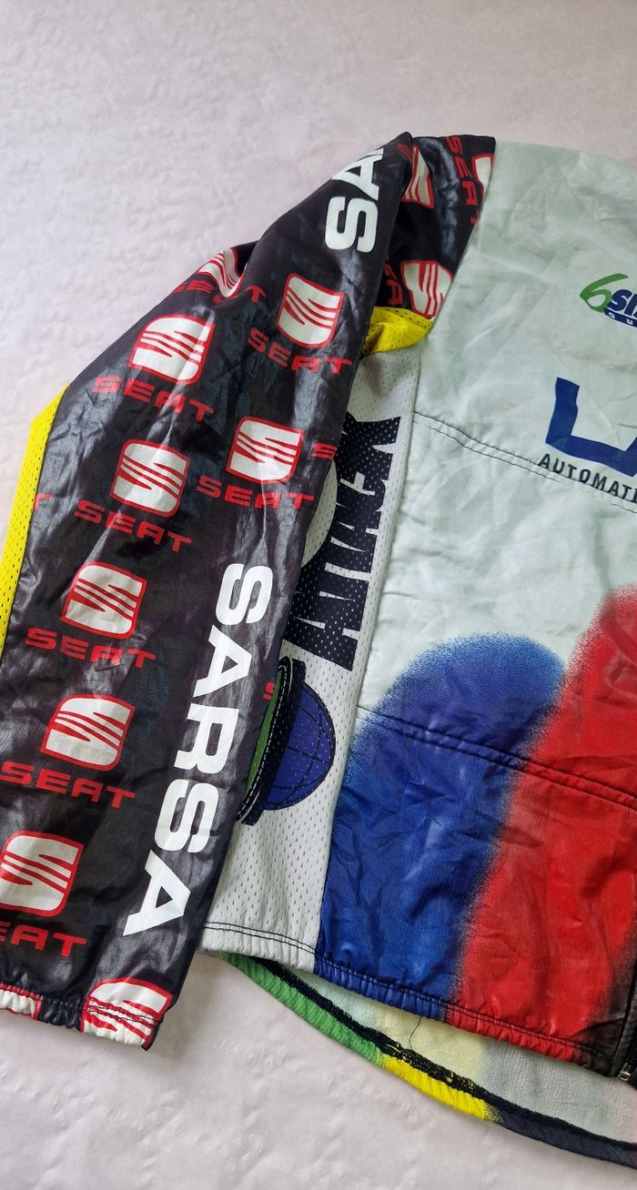 Veste cyclisme vintage , C.C Valles , sponso Seat , taille M - photo numéro 6