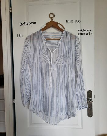 Blouse à rayures légère Bellerose taille S