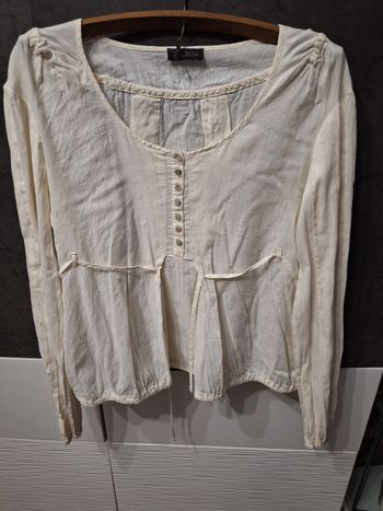 Blouse manches longues légère lin