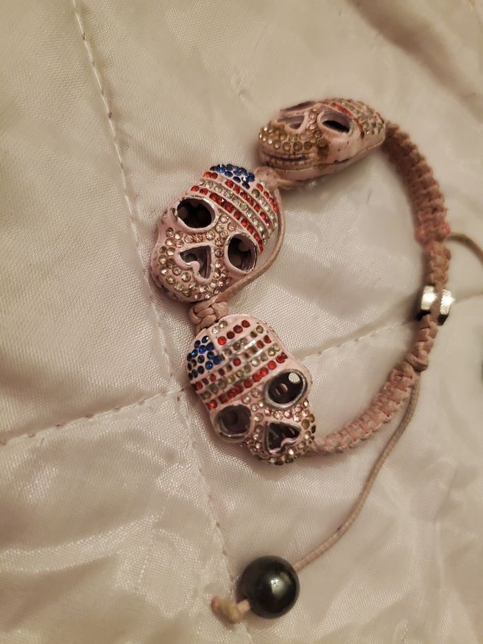 Bracelet tête de mort - photo numéro 2